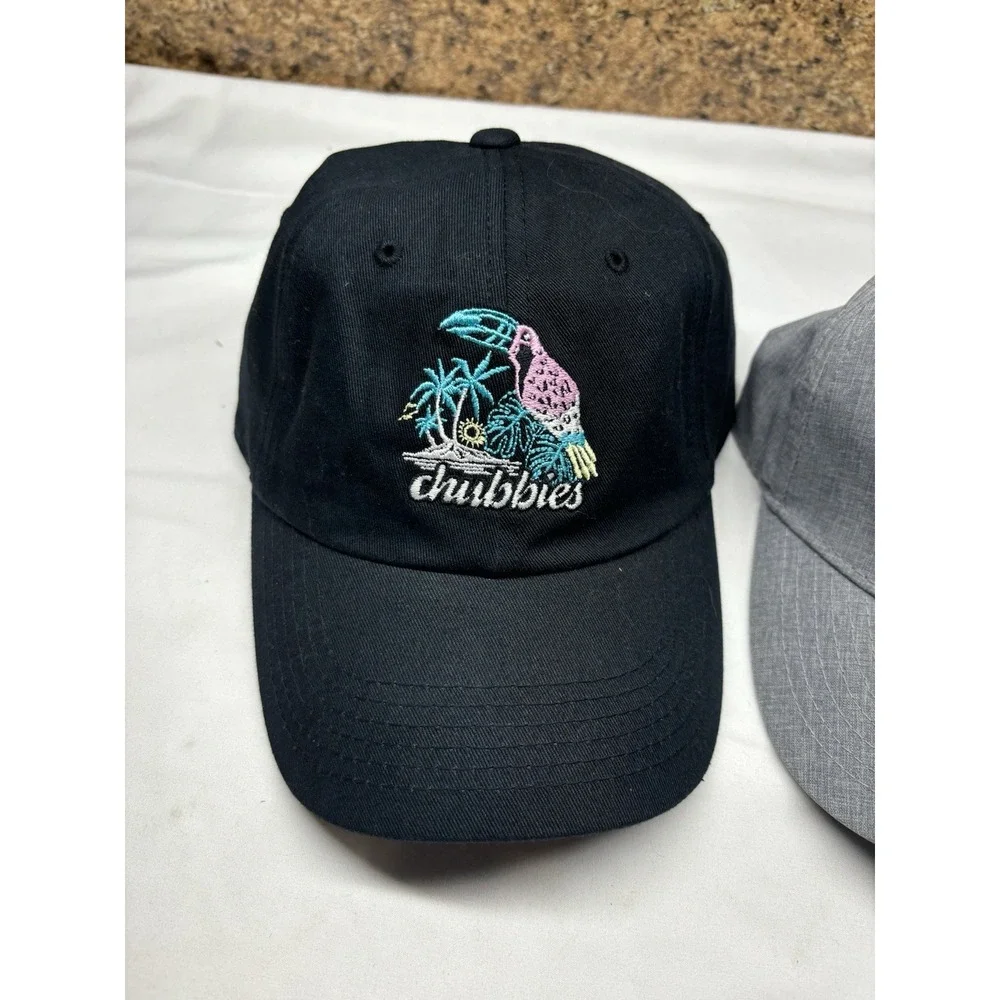 CHUBBIES HATS/CAPS Lot Of‎ 2 Adjustable Gray Blue